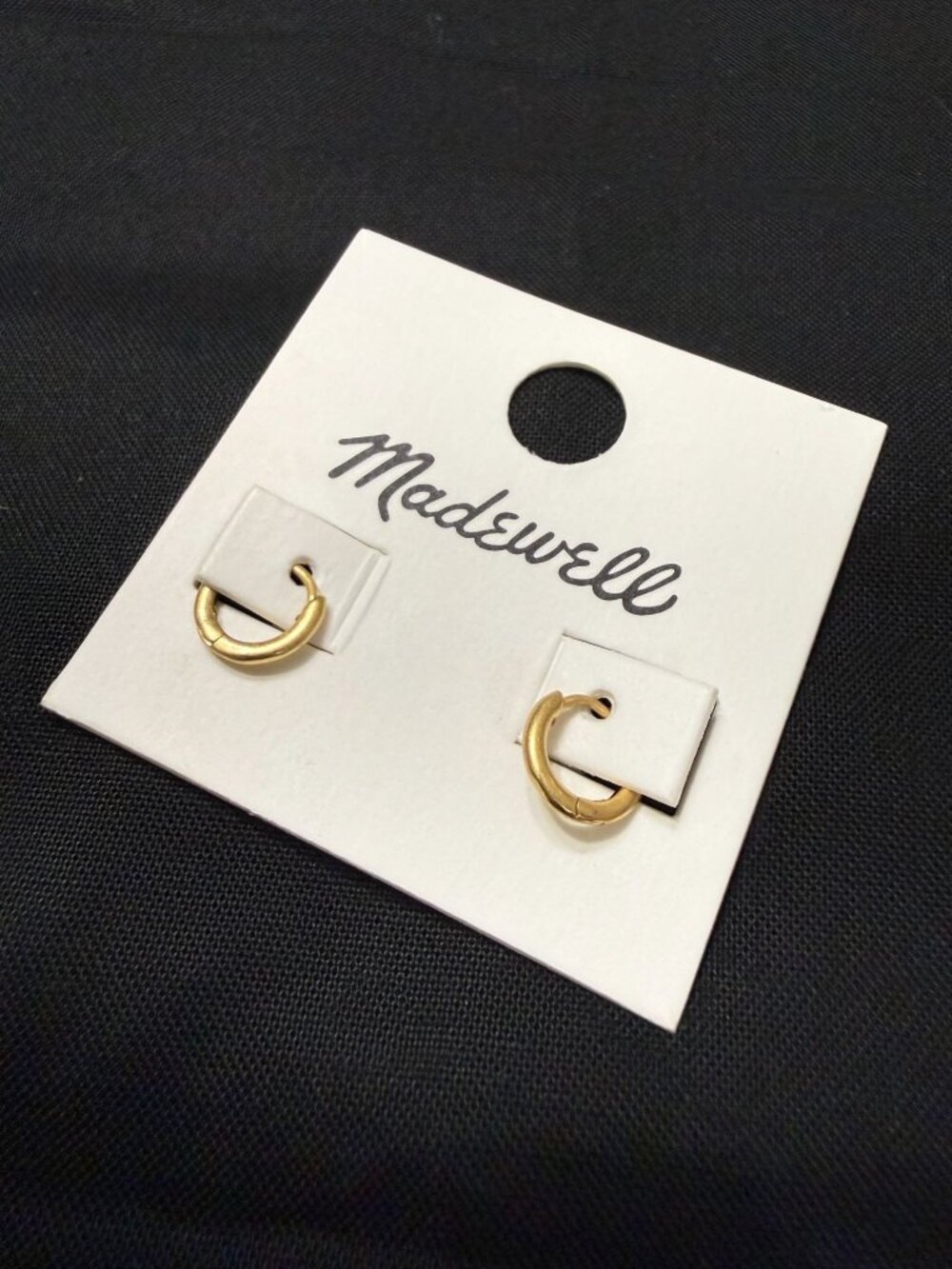 NOC Madewell Gold Mini Huggie Hoop Earrings Style MC461 Gift Present Dainty